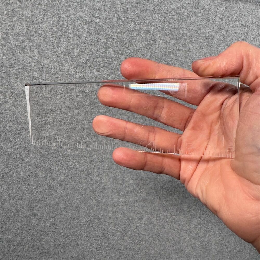 Crystal 6 Inch Clear Ruler Transparent Measuring Tool